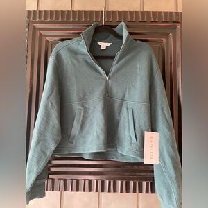 Athleta - Tranquil Waffle 1/2 Zip Sweater